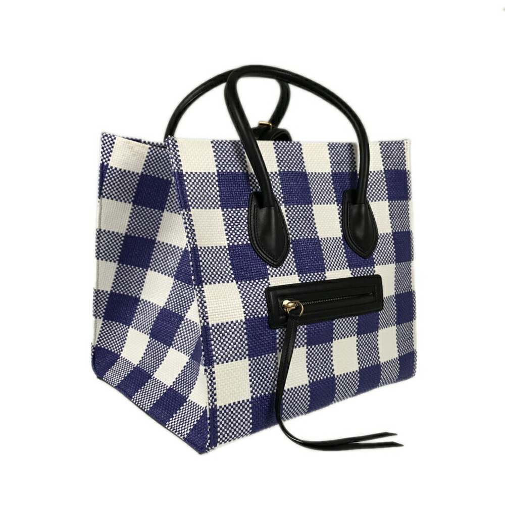 Celine Phantom Straw Handbag Luggage